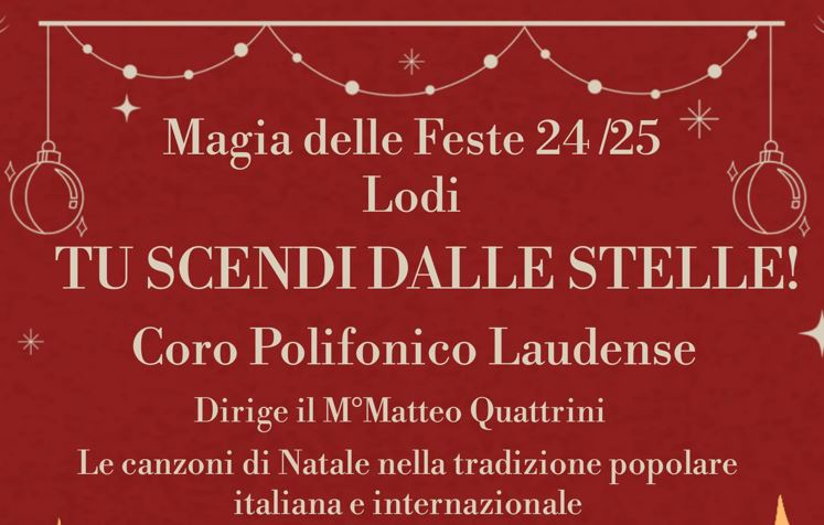 tu scendi dalle stelle