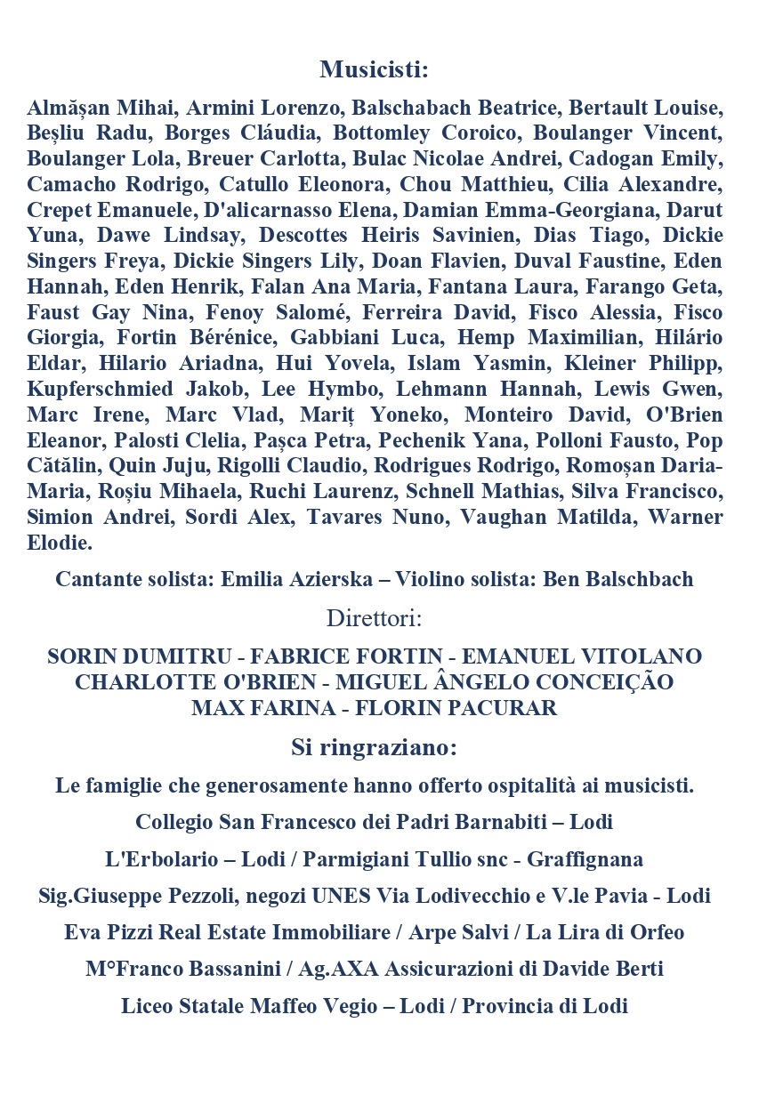 Programma di sala pagina 4 Programma di sala pagina 4